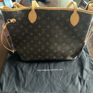 Louis Vuitton Classic Monogram Tote in Brown and Tan